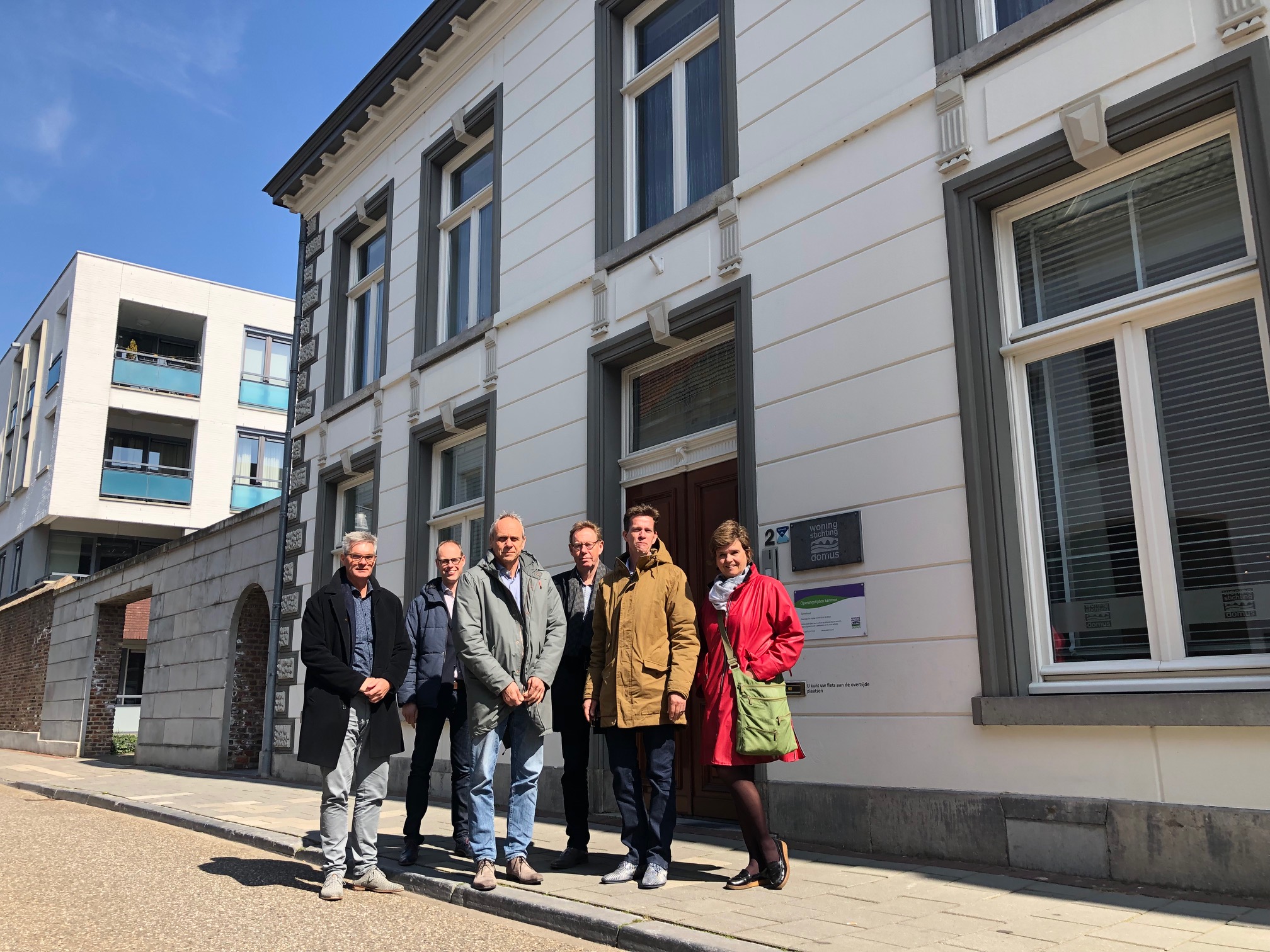 vlnr Harrie Oosterlee, Stefan Cloudt, Christoffel Klap, Hans Vedder, Paul Sebregts, Corry Keulen