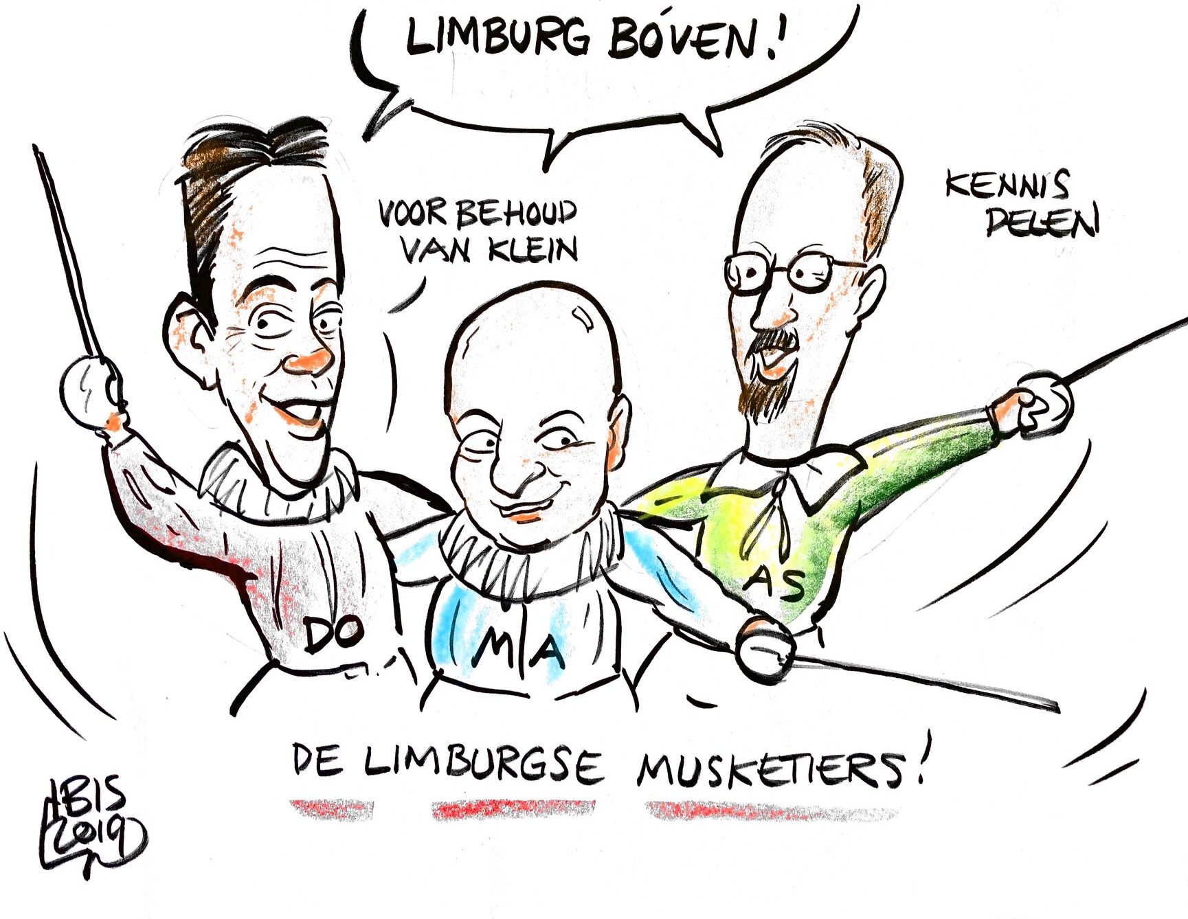 Limburg Sjraar Canjels Paul Sebregts en Karel Smitmans